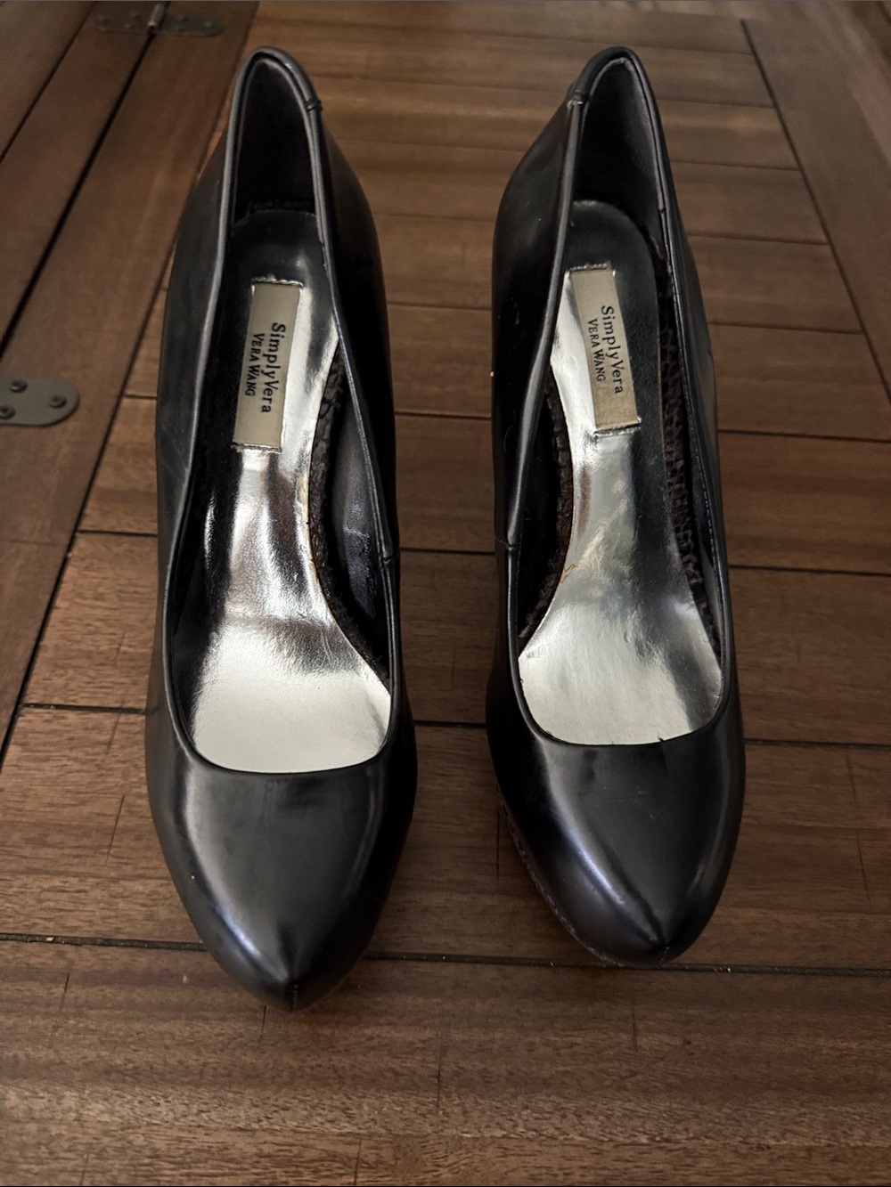 Black Pointed Toe Pump Simply Vera
